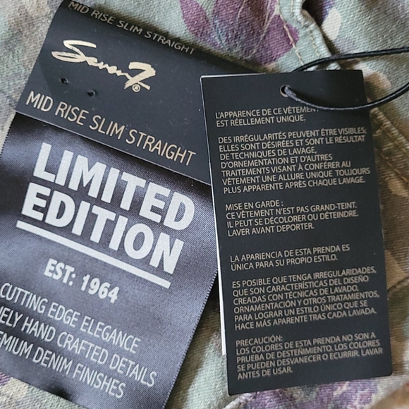 Seven7 Floral Camo jeans size 4 - Picture 5 of 7